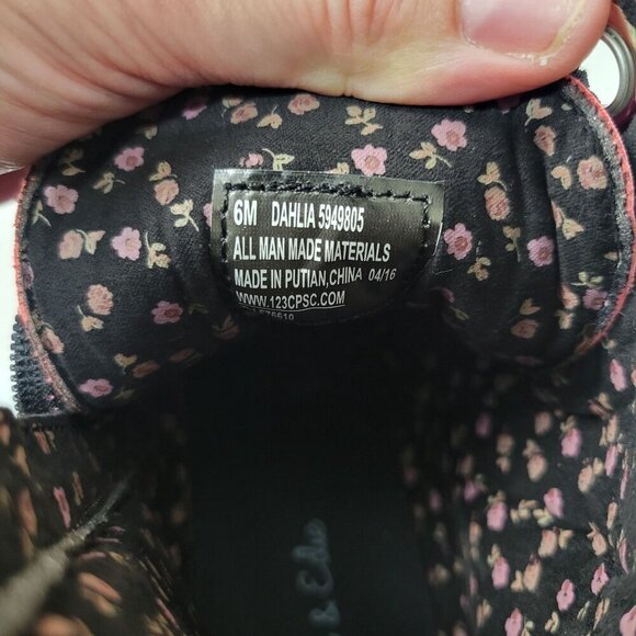 Olive & Edie Pink Combat Boots Y2k 90s Big Girls Sz 6 Chunky Grunge Girly Shiney - Picture 8 of 10